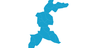 Kort over Ikast-Brande Provsti