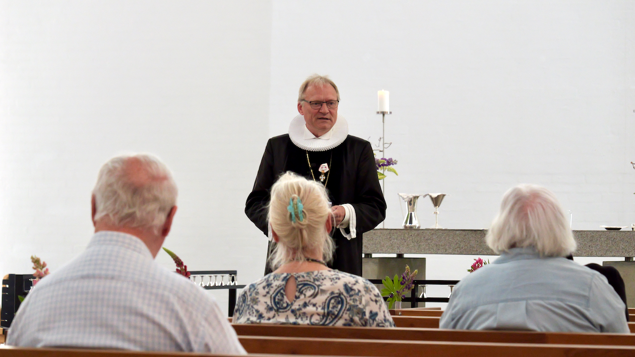 Biskop Henrik Stubkjær holdt tale ved gudstjenesten
