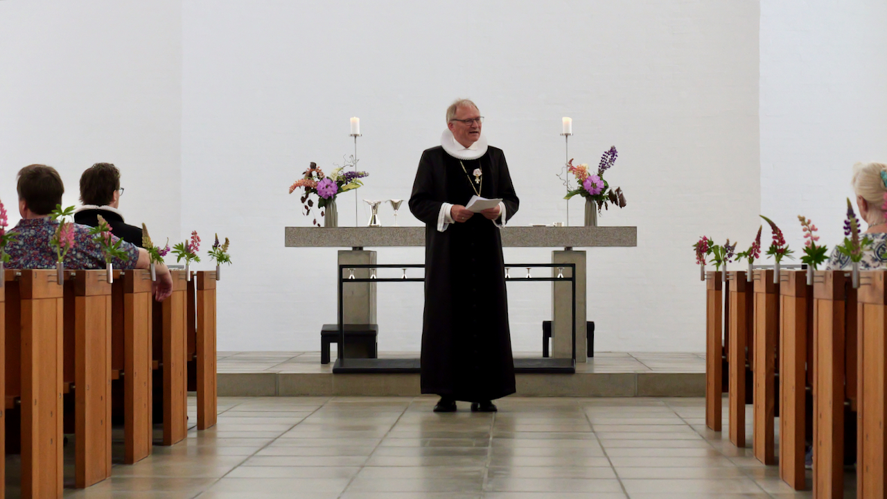 Biskop Henrik Stubkjær holdt tale ved gudstjenesten
