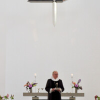 Biskop Henrik Stubkjær holdt tale ved gudstjenesten i Gullestrup