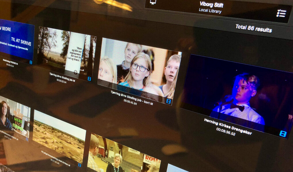 Skærmbillede fra redigeringsprogram
