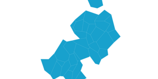 Kort over Salling provsti