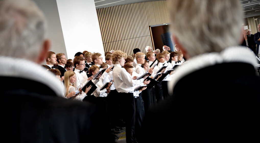 Herning kirkes drengekor sang ved indvielsen af Gødstrup Hospitalskirke
