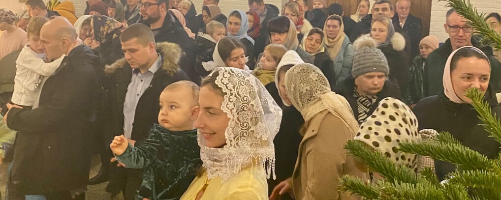 Ukrainere til gudstjeneste