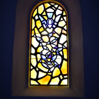 20211001 Ikast Kirke glasmosaik