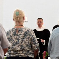 Provst Brian Krüger Iversen deltog også ved visitasen