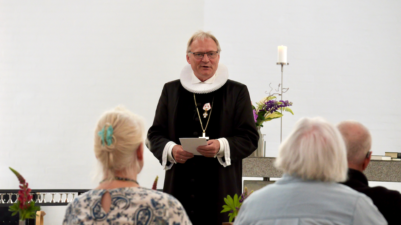 Biskop Henrik Stubkjær holdt tale ved gudstjenesten